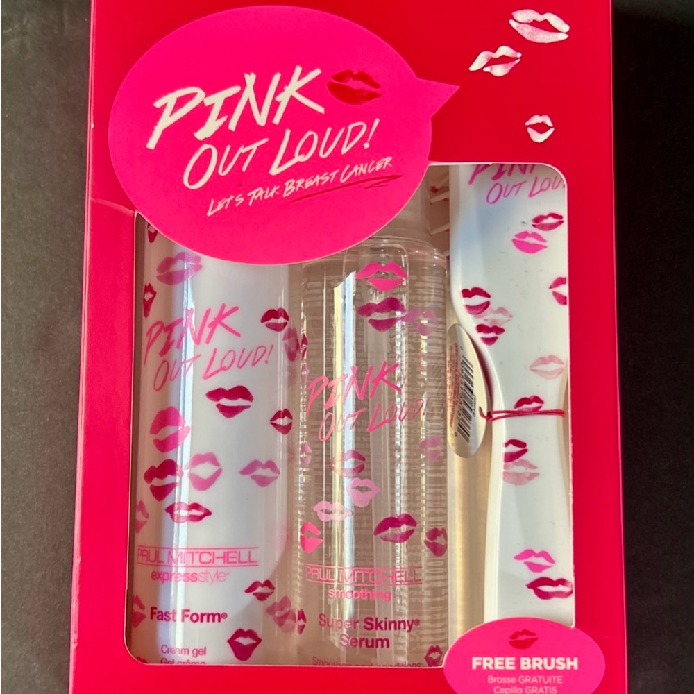 Paul Mitchell Pink Out Loud Limited Ed. FAST FORM GEL/ SUPER SKINNY SERUM SET